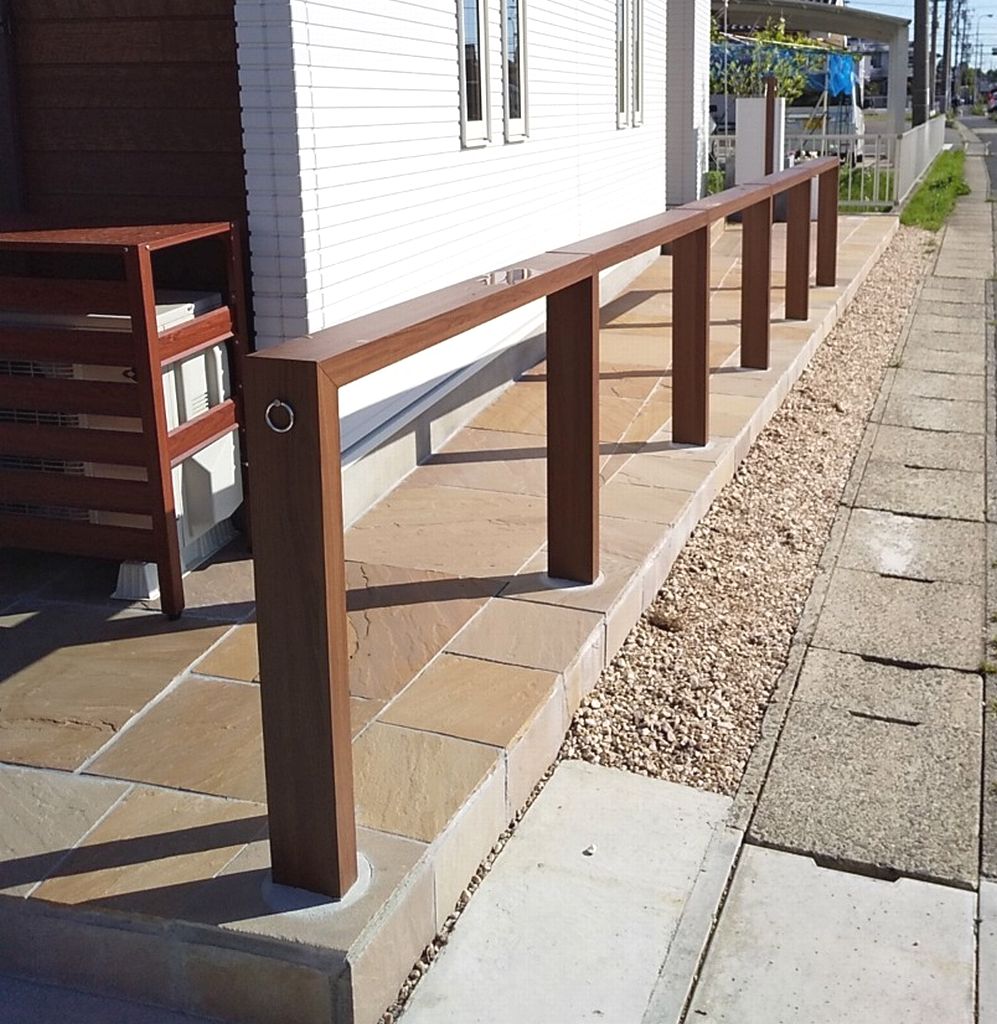 道路沿いのデザインフェンス　刈谷市新築外構